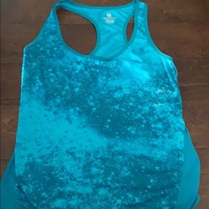 Women’s old navy teal semi fit exercise tank